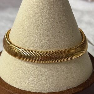 NEW Snake 18k Yellow Gold Filled Bracelet 9g 8mm